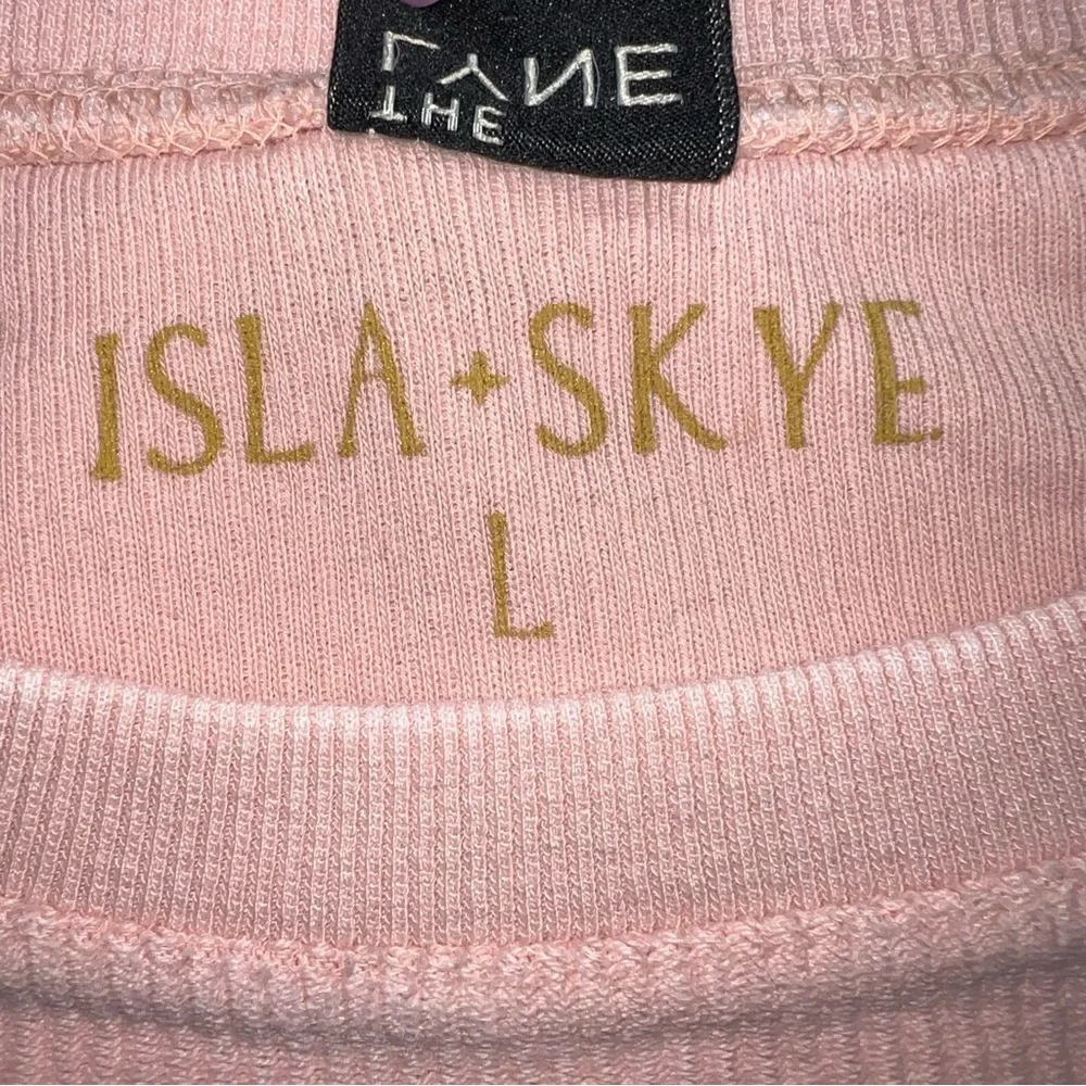 Pink Ribbed Pull Over size Large - Picture 4 of 10